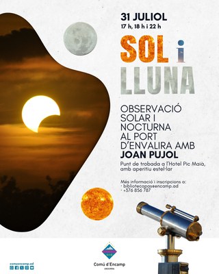 “SOL I LLUNA” amb l'expert Joan Pujol..