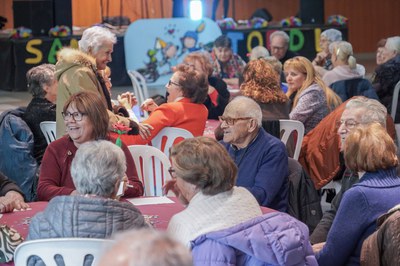 Un moment de la celebració de Sant Jordi per a la Gent Gran al Complex d'Encamp..
