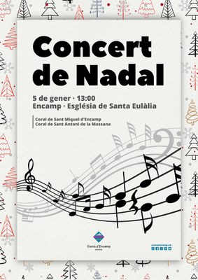 Cartell del concert de Nadal a Santa Eulàlia..