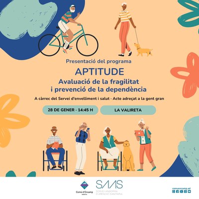 Cartell de la presentació del programa APTITUDE a Encamp..