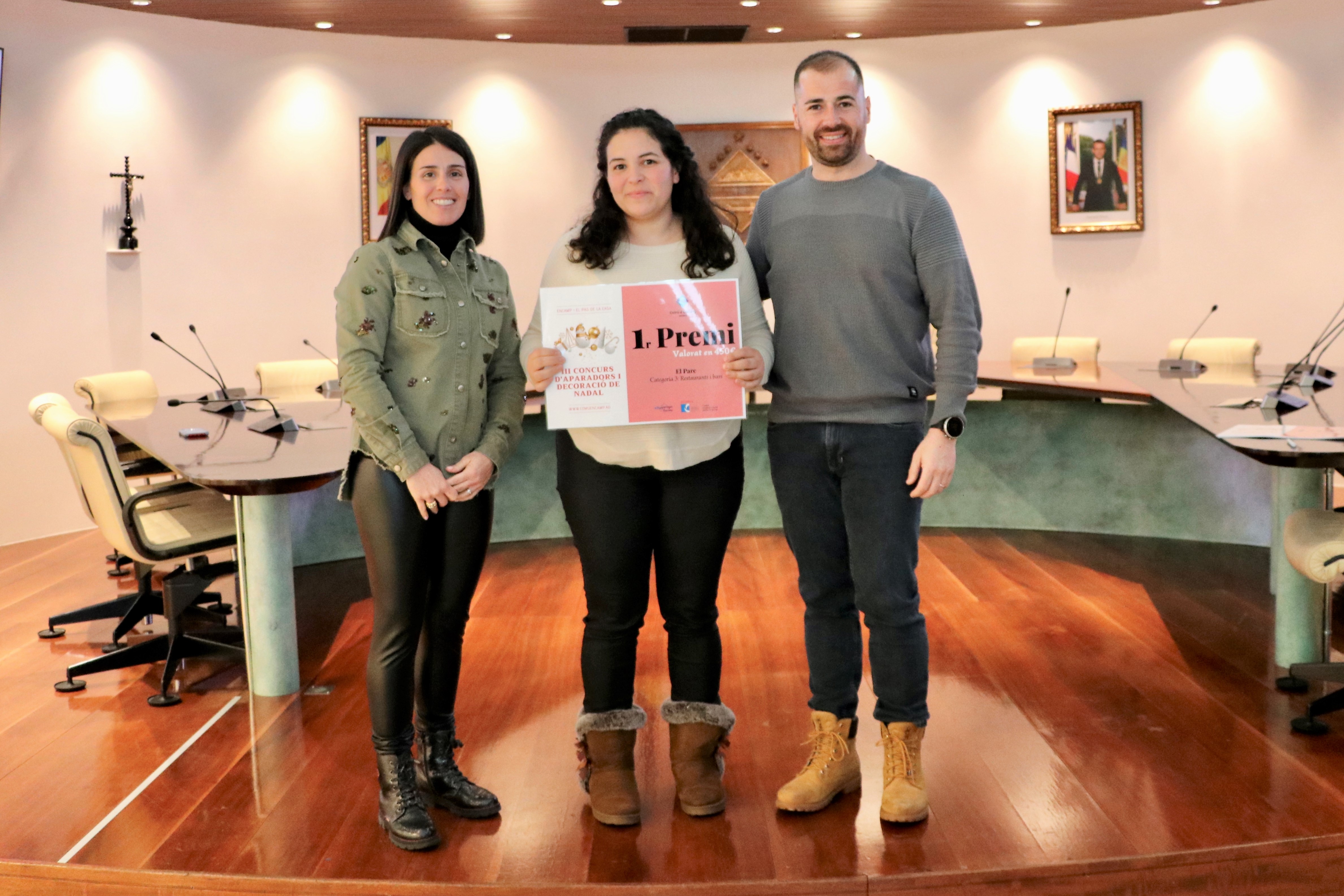 Entrega de premis del III Concurs d'aparadors i decoracions de Nadal d'Encamp i El Pas de la Casa
