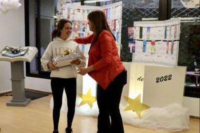  Entrega de premis de l'11è concurs de punts de llibre de la biblioteca d'Encamp.