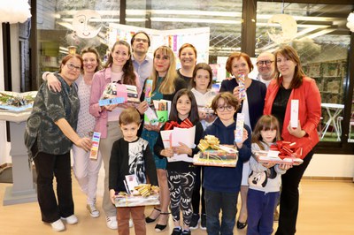Entrega de premis de l'11è concurs de punts de llibre de la biblioteca d'Encamp.