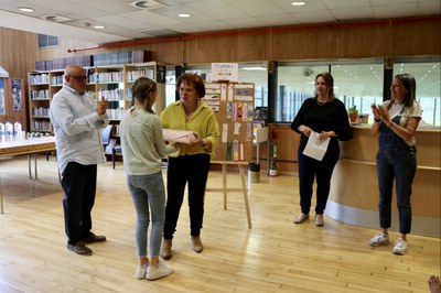 Entrega de premis de l'11è concurs de punts de llibre de la biblioteca del Pas de la Casa.