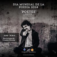 ‘Poetes’ de Lluís Cartes per commemorar el Dia mundial de la poesia