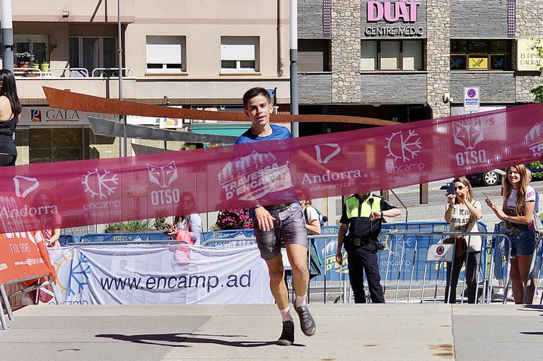 Roger Comellas, segon classificat de la cursa 12K de la 39a OTSO Travessa d'Encamp