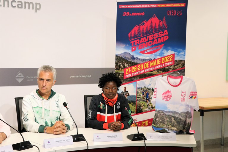 Jepchirchir i Solé durant la roda de premsa