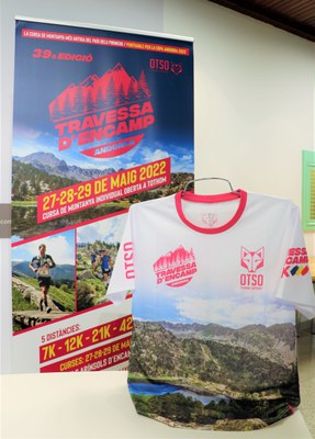 Samarreta de finisher de la cursa de 84 km 39a OTSO Travessa d'Encamp.