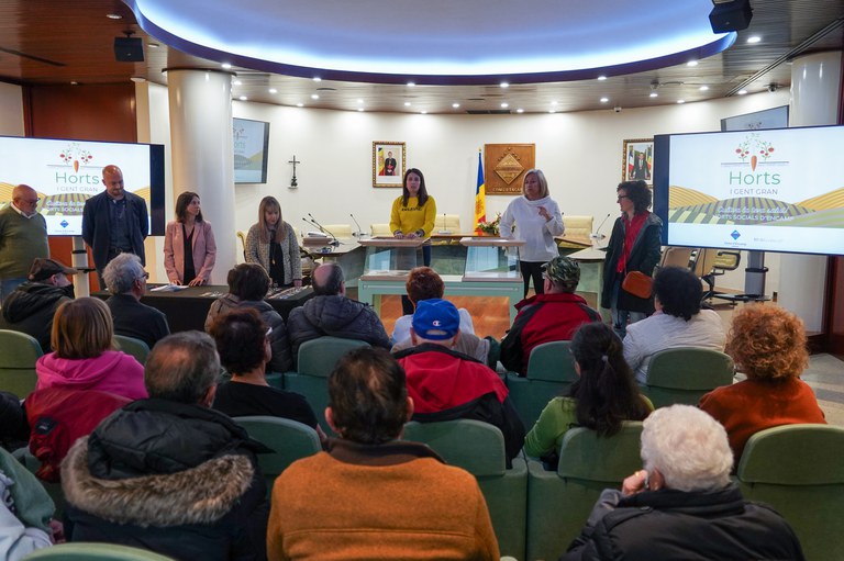20240429 Sorteig i entrega de claus dels horts per a la gent gran. Encamp