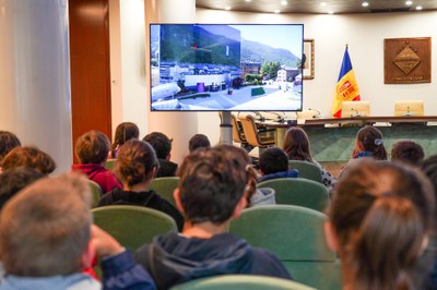 Visita de l'escola francesa al Comú d'Encamp..
