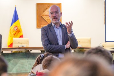 Visita de l'escola francesa al Comú d'Encamp..