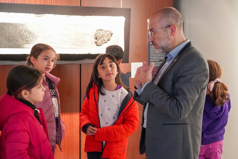 Visita de l'escola francesa al Comú d'Encamp.