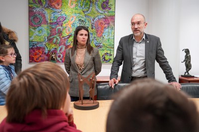 Visita de l'escola francesa al Comú d'Encamp..