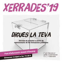Aquest dimecres, a Encamp, Digues la teva!