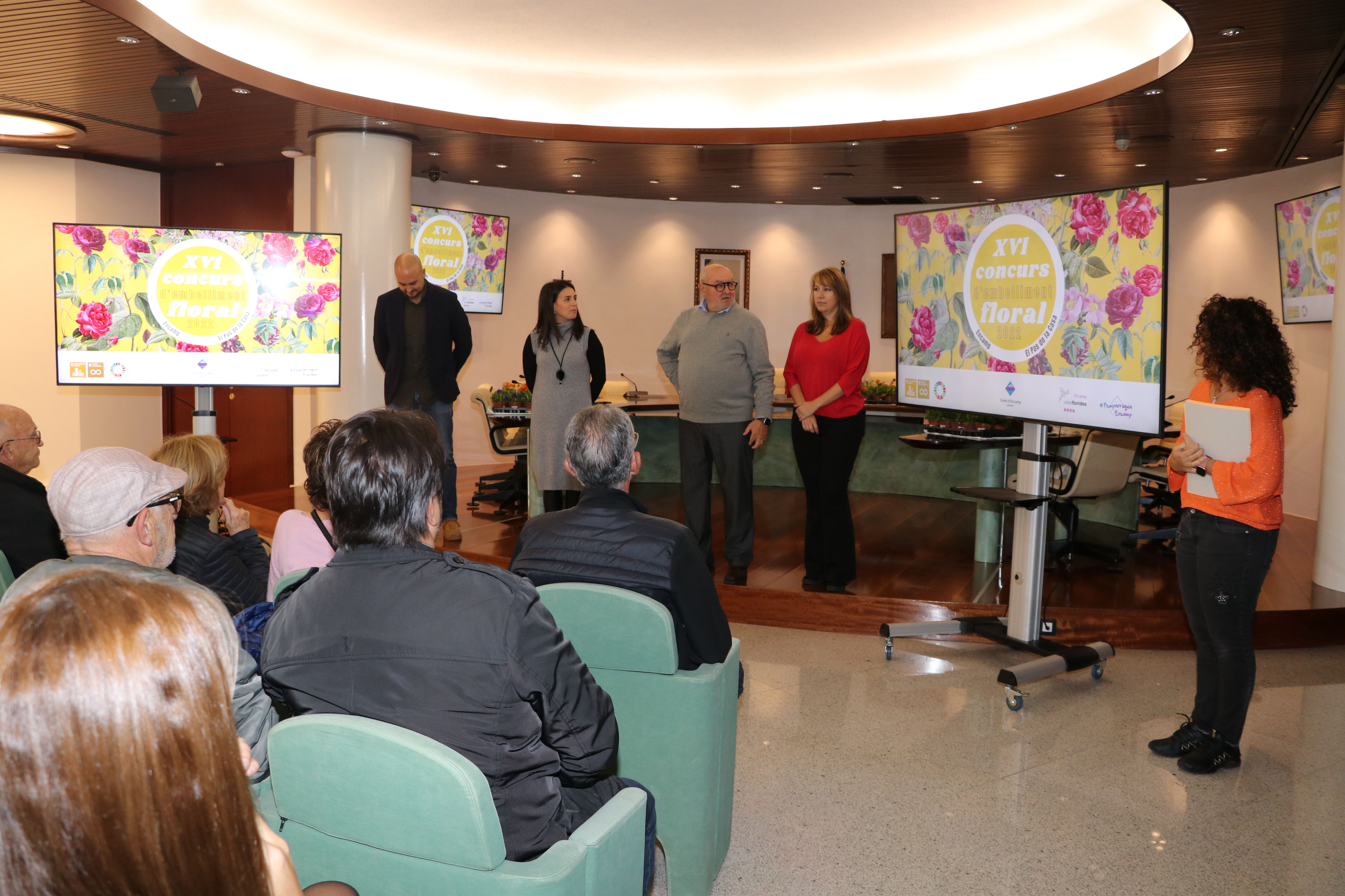 Entrega premis Concurs embelliment floral 2022.