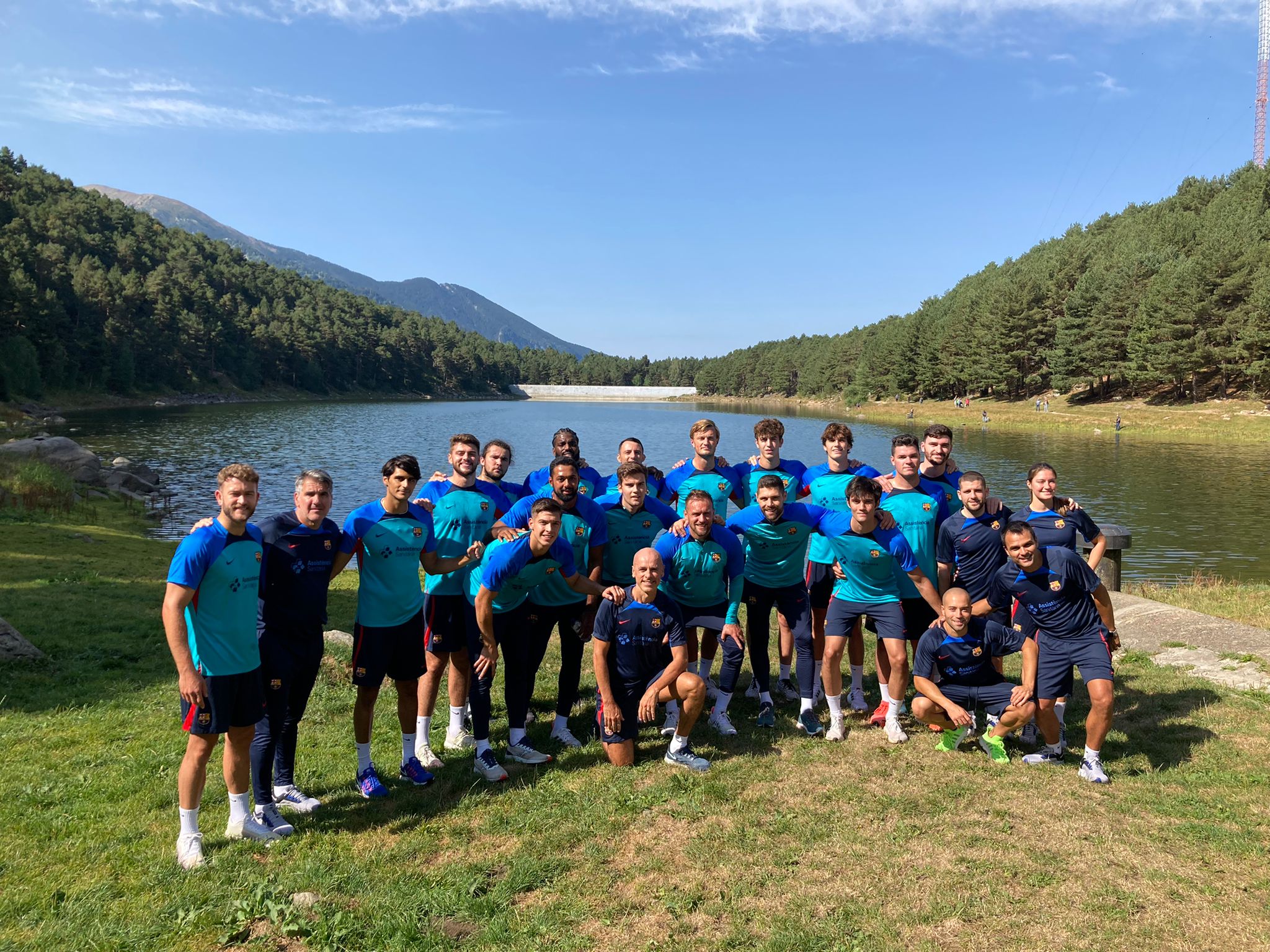 Recepció de la secció d'handbol del Barça a Encamp 