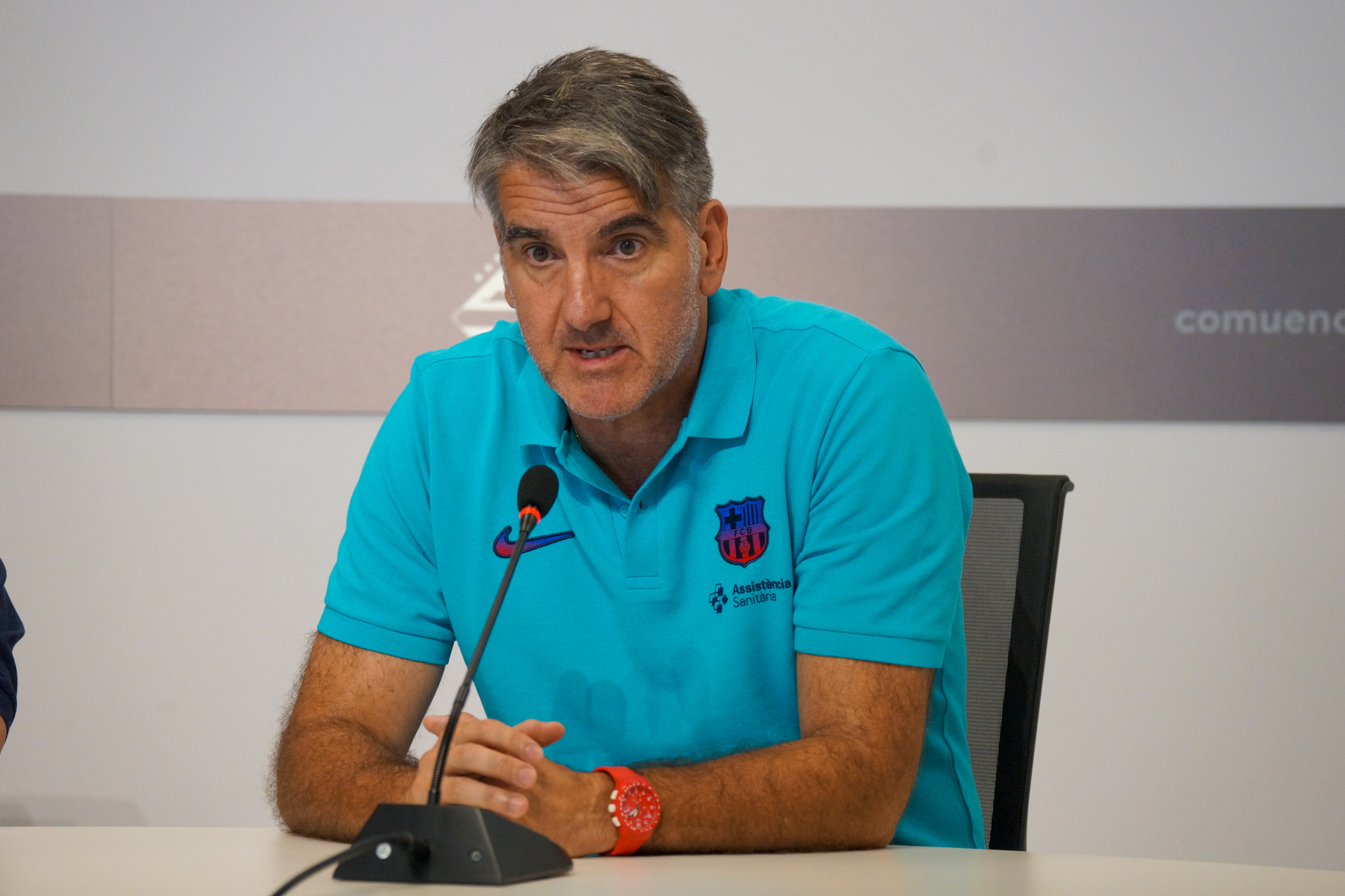 Recepció del Barça d'handbol a Encamp. Agost 2022