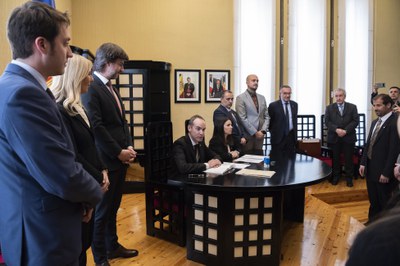 Signatura del protocol d'entesa entre els comuns de Canillo i Encamp @XavierPujol.