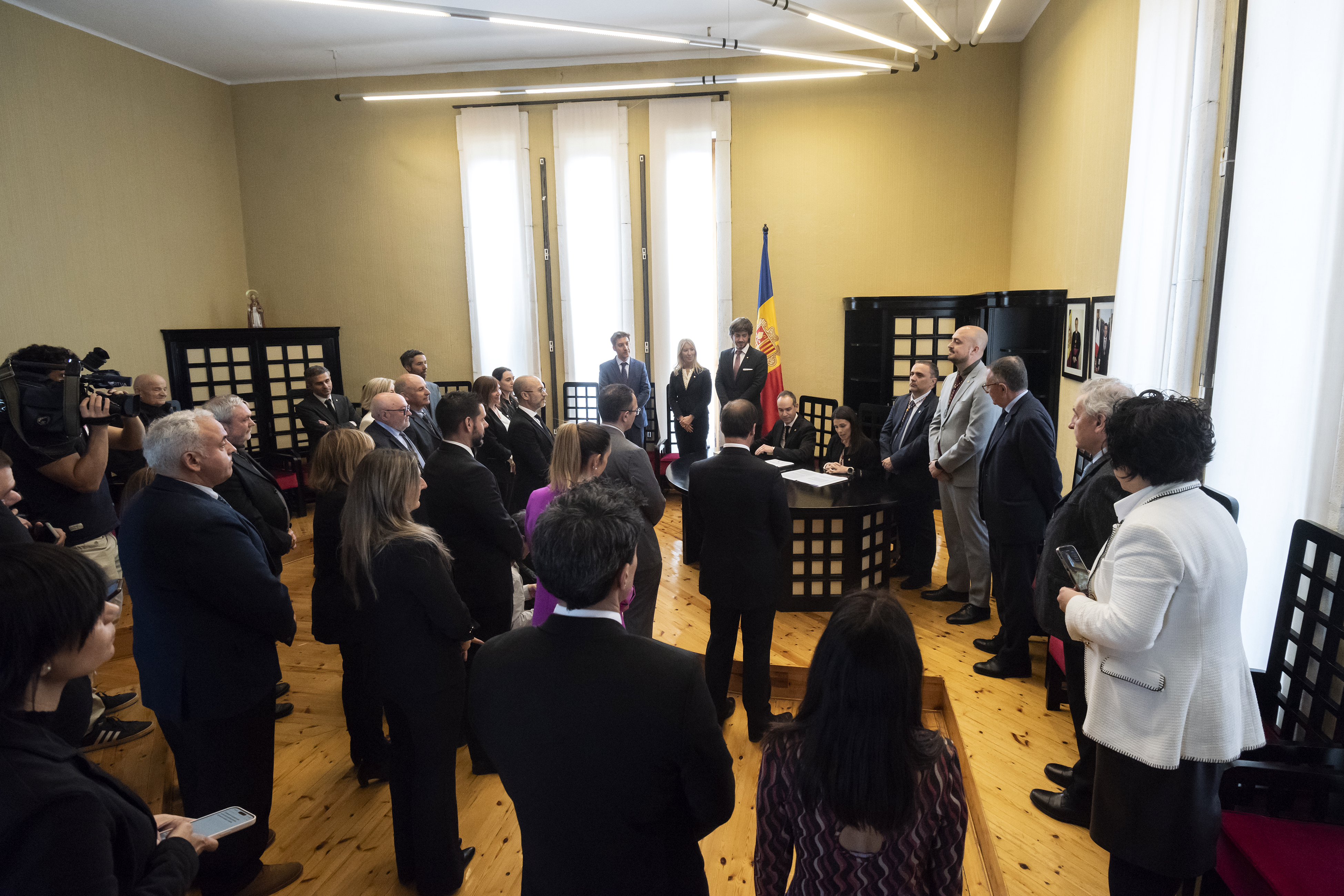 Signatura del protocol d'entesa entre els comuns de Canillo i Encamp @XavierPujol