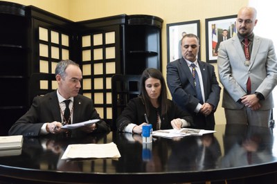 Signatura del protocol d'entesa entre els comuns de Canillo i Encamp @XavierPujol.