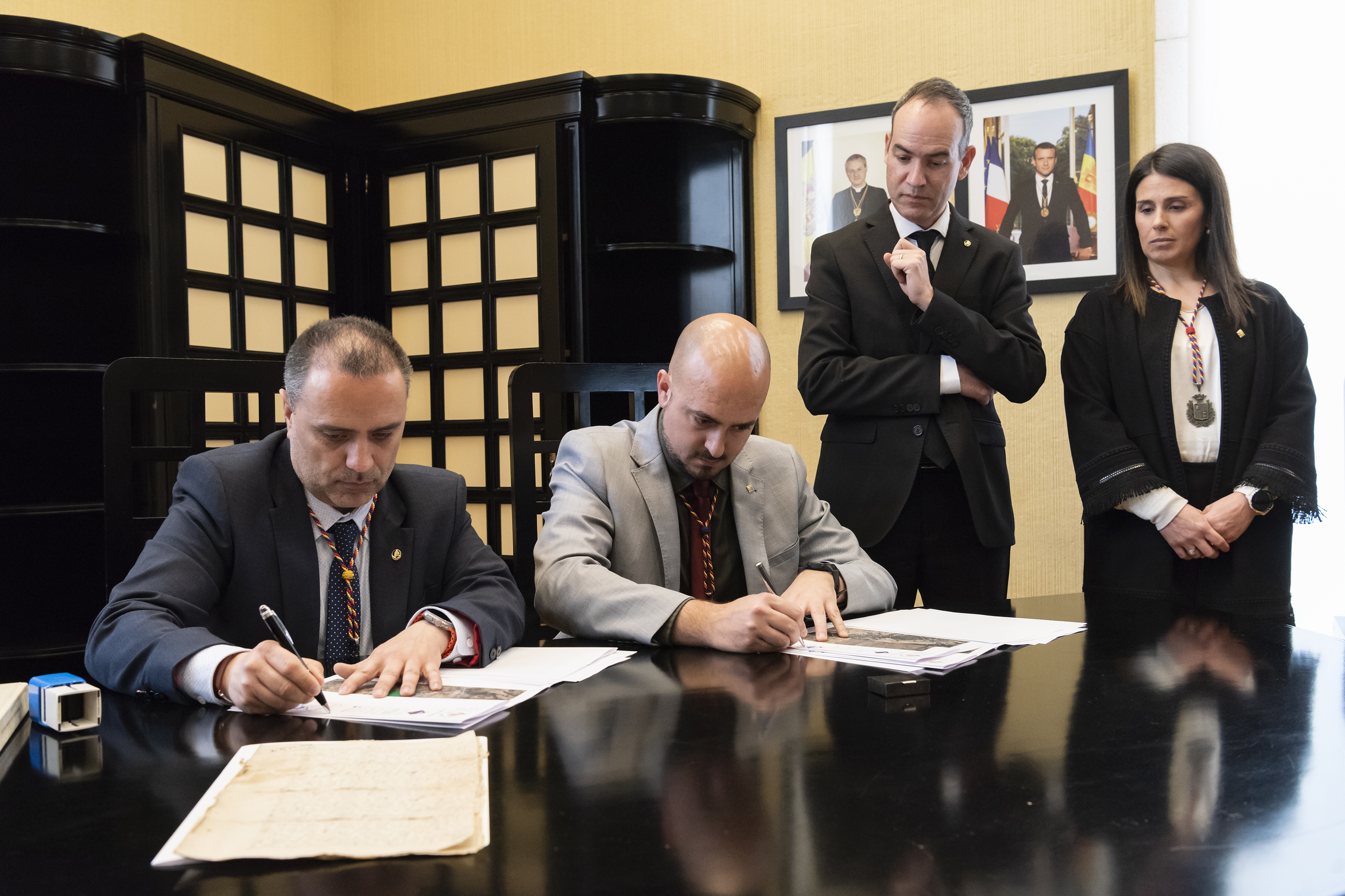 Signatura del protocol d'entesa entre els comuns de Canillo i Encamp @XavierPujol