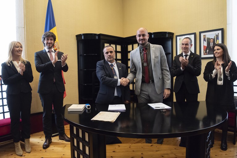 Signatura del protocol d'entesa entre els comuns de Canillo i Encamp @XavierPujol