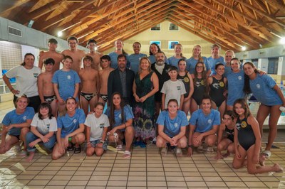 Trobada entre el CN Sant Andreu i els Taurons Waterpolo d'Encamp.