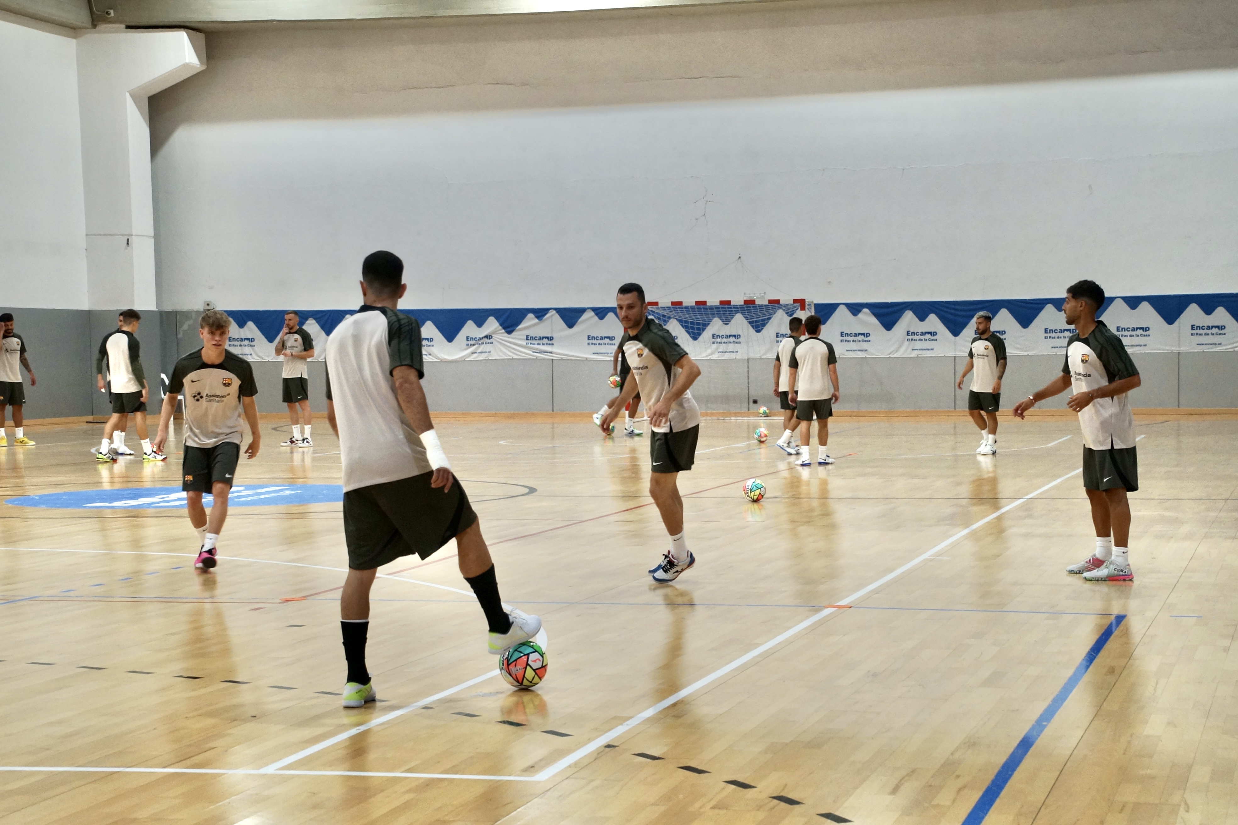 Recepció del Barça de futbol sala a Encamp