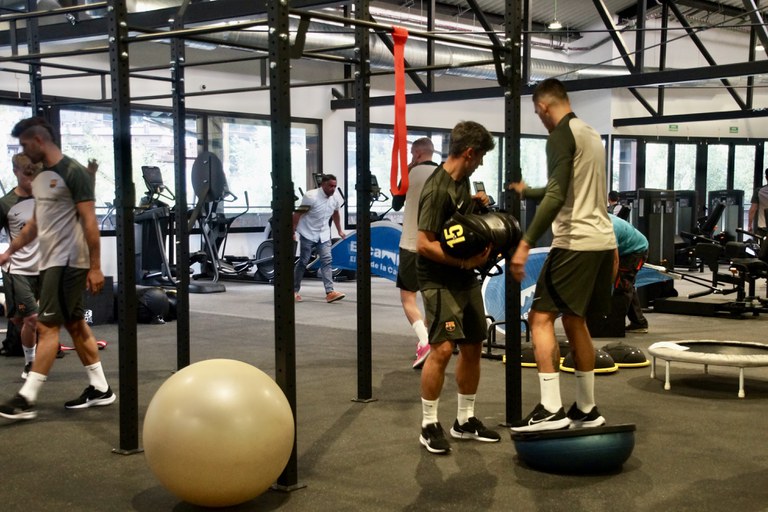 Recepció del Barça de futbol sala a Encamp
