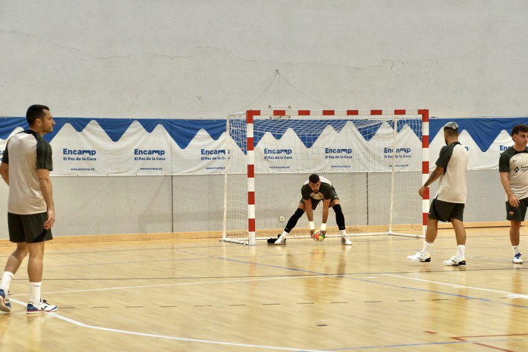 Recepció del Barça de futbol sala a Encamp