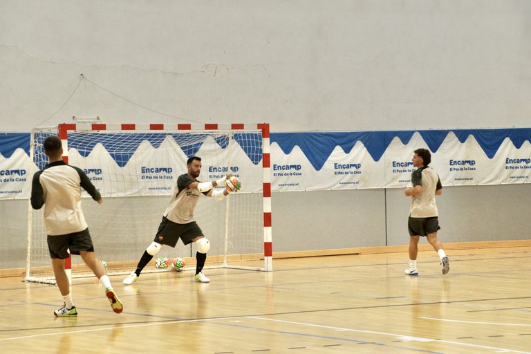 Recepció del Barça de futbol sala a Encamp