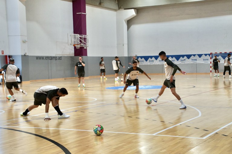 Recepció del Barça de futbol sala a Encamp