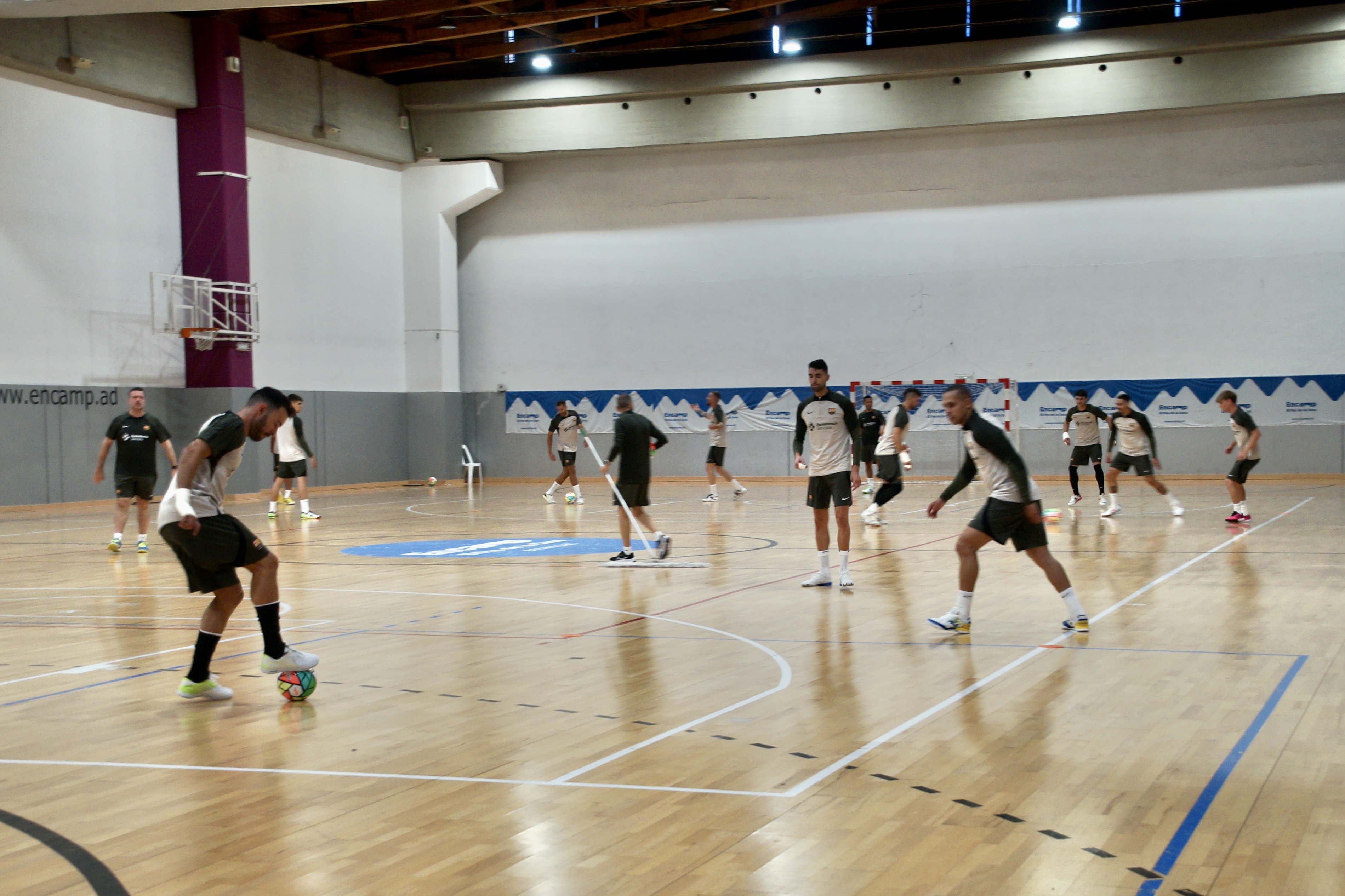 Recepció del Barça de futbol sala a Encamp