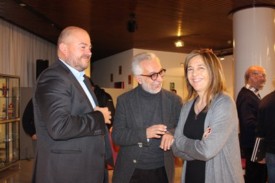 Jordi Torres, Francesc Rodríguez Rossa i Esther París.