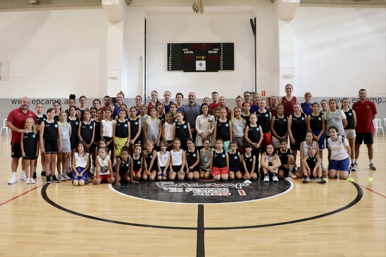 Recepció Barça CBS de bàsquet femení a Encamp