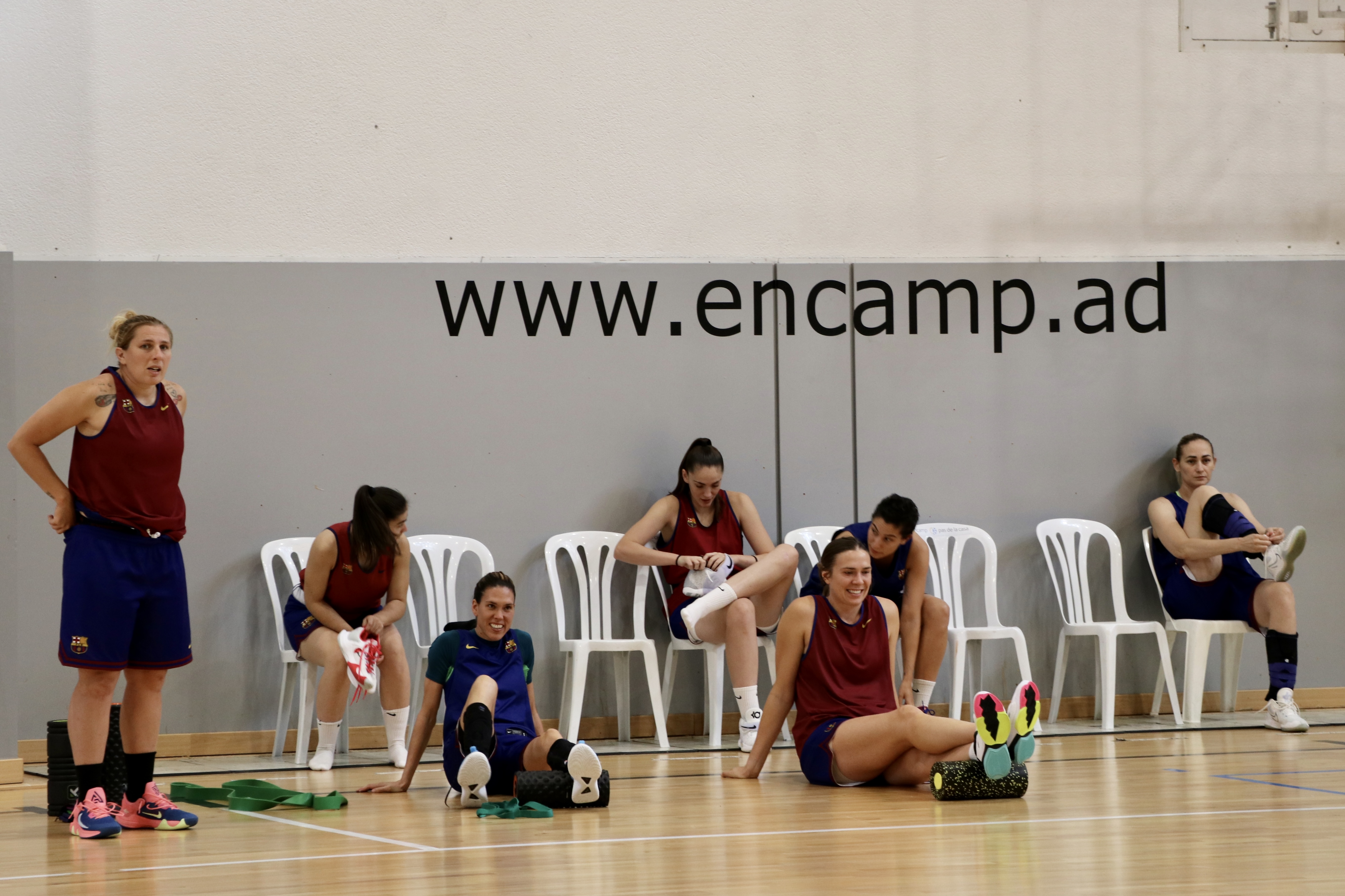 Recepció Barça CBS de bàsquet femení a Encamp