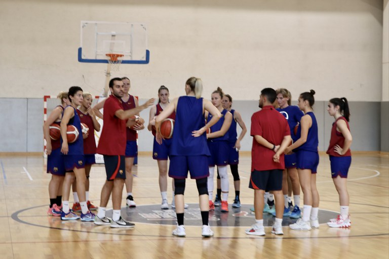 Recepció Barça CBS de bàsquet femení a Encamp