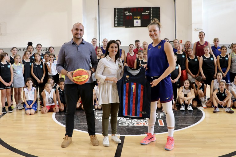 Recepció Barça CBS de bàsquet femení a Encamp