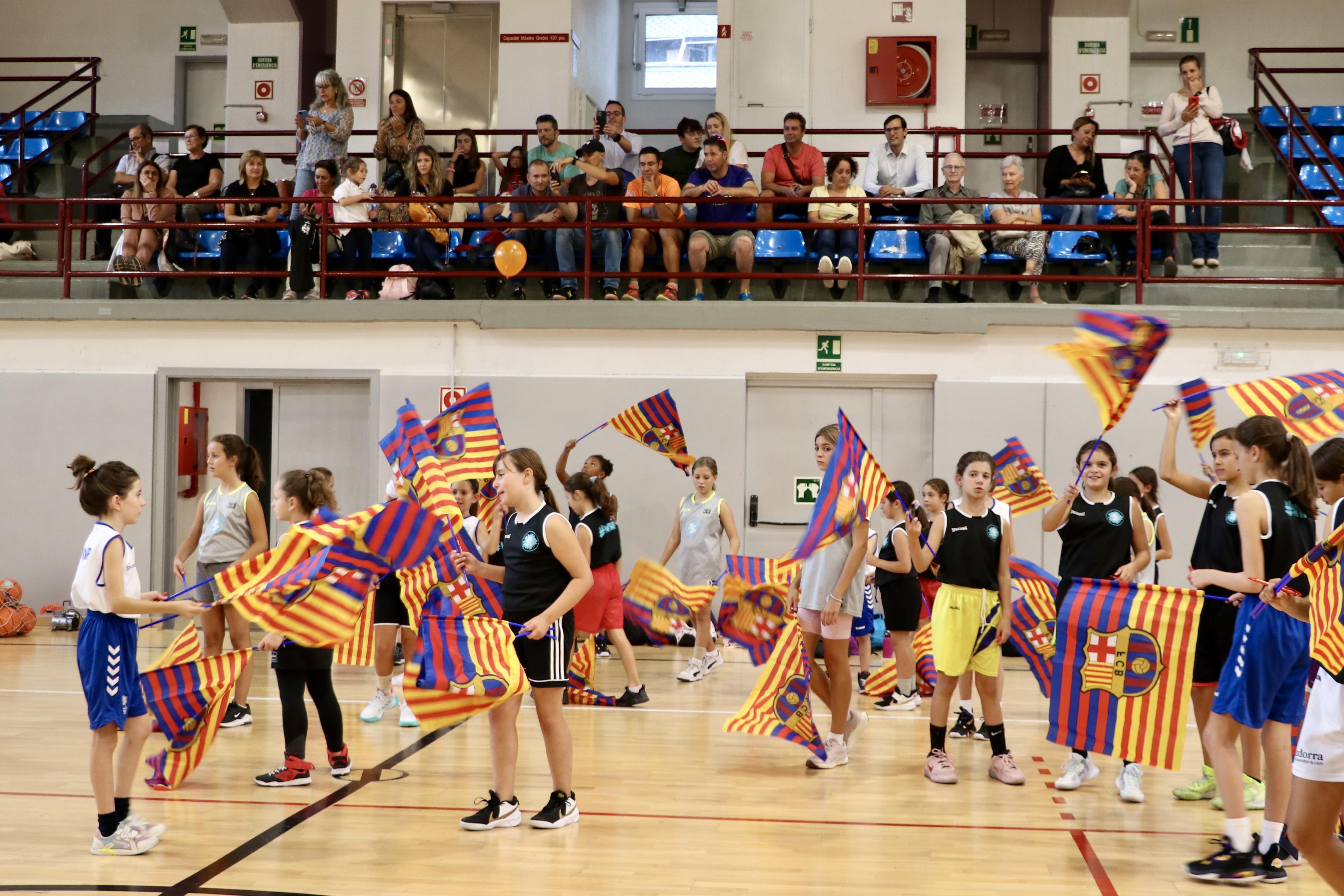 Recepció Barça CBS de bàsquet femení a Encamp