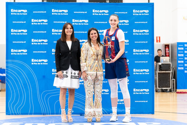 Partit femení V Trofeu Encamp de bàsquet entre el Barça CBS i el Cadí La Seu