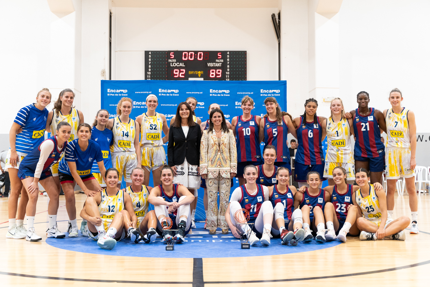 Partit femení V Trofeu Encamp de bàsquet entre el Barça CBS i el Cadí La Seu