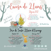 El Comú d'Encamp encendrà els llums de Nadal l'1 de desembre i torna la Fira de Santa Llúcia el 3 i 4 