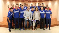 El Comú d'Encamp ofereix una recepció al FC Encamp, campió de la lliga nacional de futsal