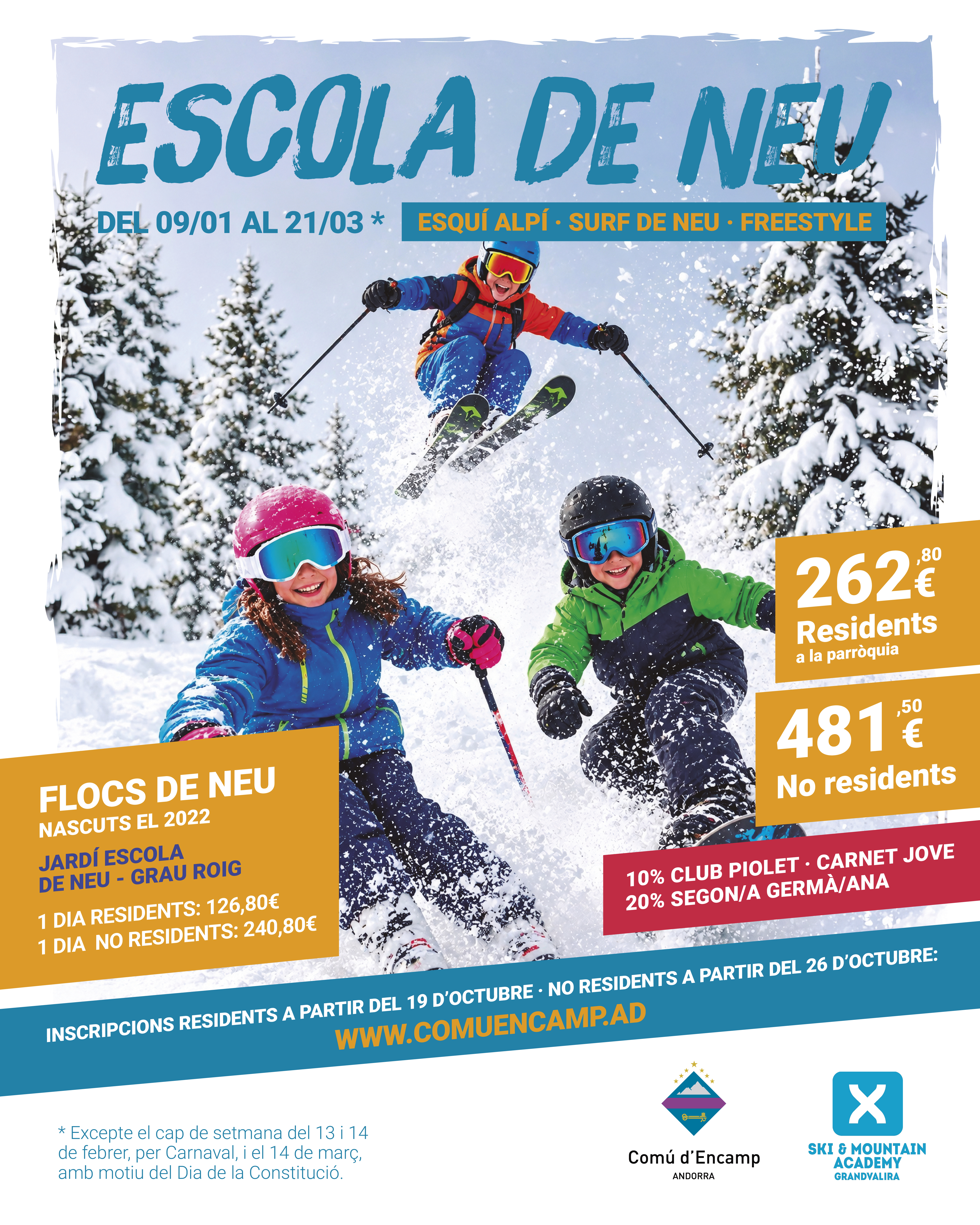 Cartell Escola de Neu 2027