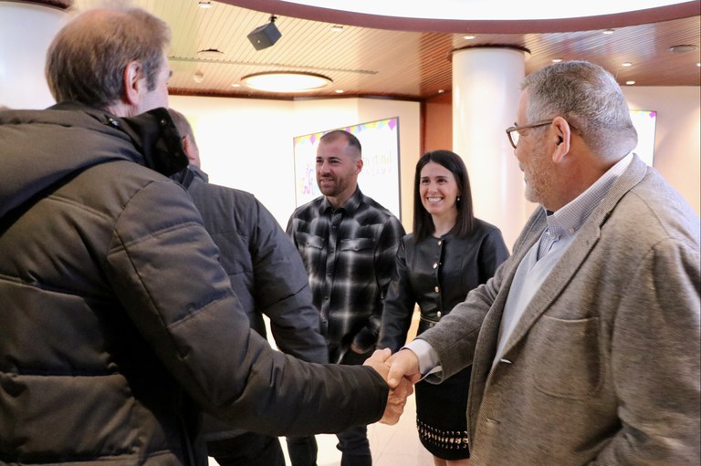 Benvinguda de la delegació d'agermanament de Rouillac.
