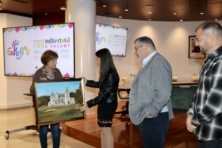 Benvinguda de la delegació d'agermanament de Rouillac.