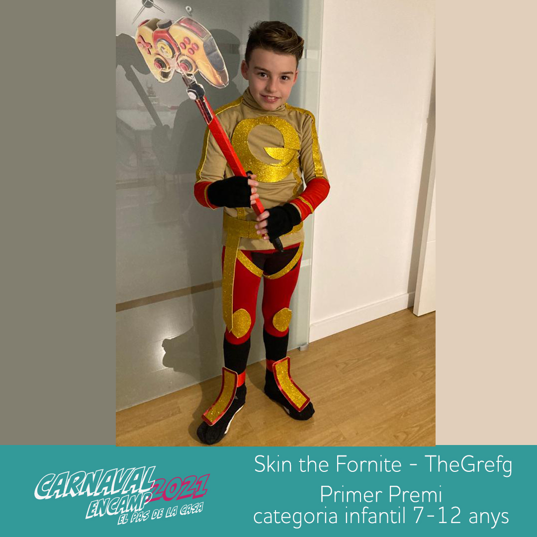 Fornite · Skin The Grefg · Primer premi categoria infantil 7-12 anys