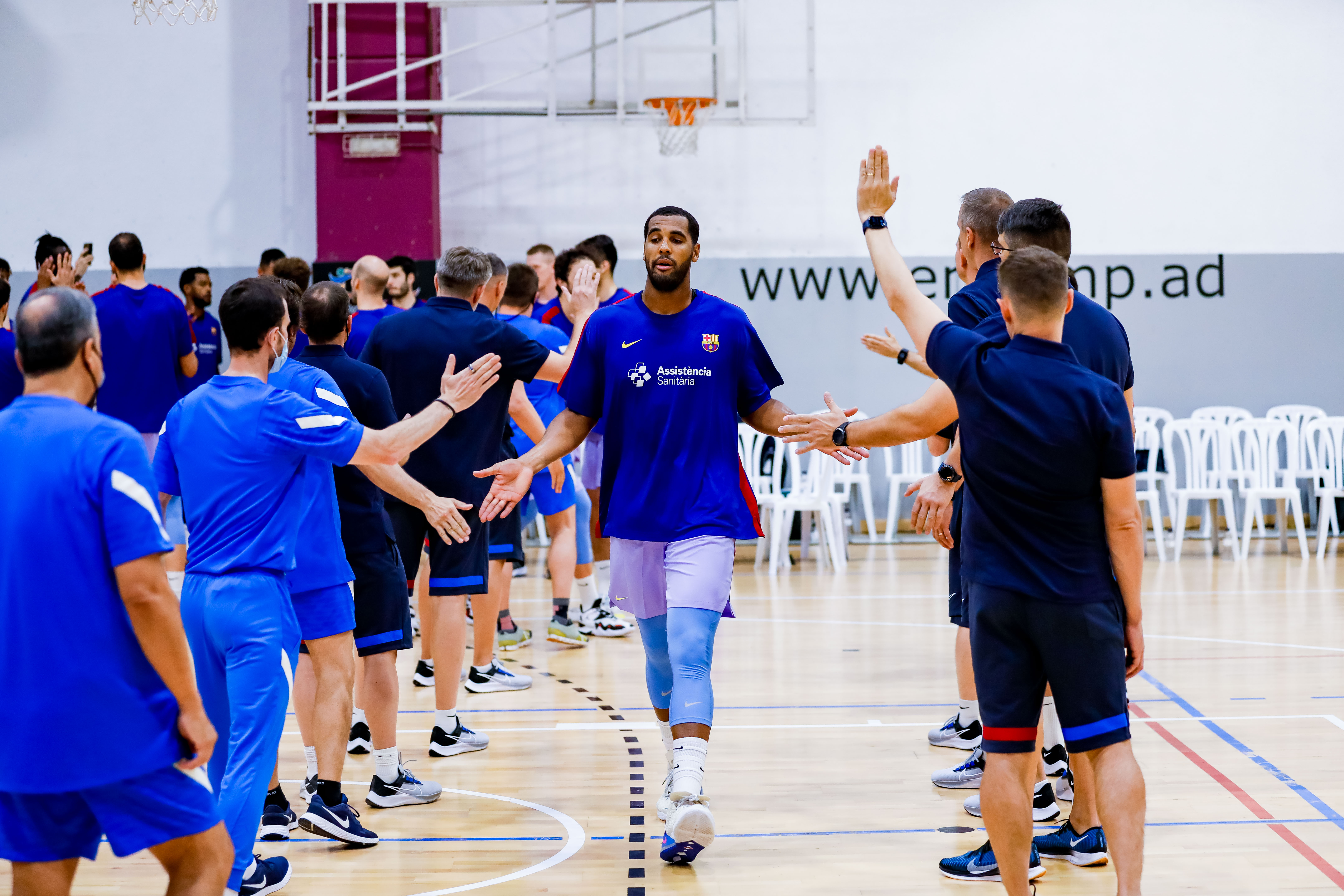 Barca vs Limoges al Complex Esportiu d'Encamp, 30 d'agost 2021