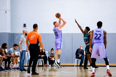 Barca vs Limoges al Complex Esportiu d'Encamp, 30 d'agost 2021.