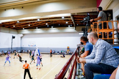 Barca vs Limoges al Complex Esportiu d'Encamp, 30 d'agost 2021.